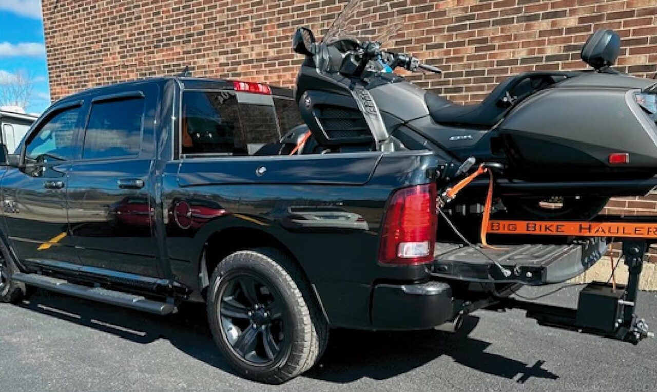 Load Your Motorcycle Without Ramps – Big Bike Hauler for Pickup Trucks | Made in USA